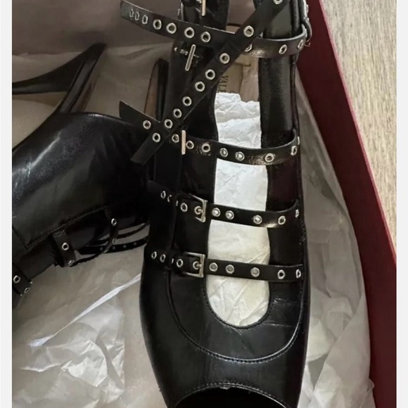Valentino Black Studded Women's Shoes - Picture 10 of 16